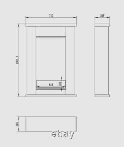 Pula Mini portal bio fireplace with glass