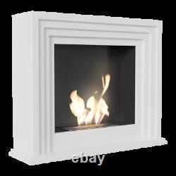 QUAERERE BIO FIREPLACE white with TÜV certificate PRICE INCLUDING GLASS