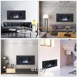 Real Fire Flame Glass Bio Ethanol Fireplace Biofire Fire Wall-Mount/Recessed UK