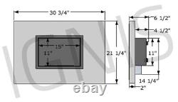 Recessed Bio Ethanol Fireplace Ventless Build In Quadra Stainless Ignis