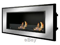 Recessed Wall Ventless Bio Ethanol Fireplace Bellezza Ignis