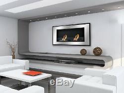 Recessed Wall Ventless Bio Ethanol Fireplace Bellezza Ignis