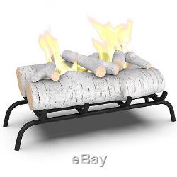 Regal Flame Birch 18 Bio Ethanol Ventless Fireplace Convert Gas Log Insert Set