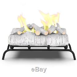 Regal Flame Birch 18 Bio Ethanol Ventless Fireplace Convert Gas Log Insert Set