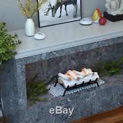 Regal Flame Birch 18 Bio Ethanol Ventless Fireplace Convert Gas Log Insert Set