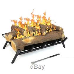 Regal Flame Oak 24 Bio Ethanol Ventless Fireplace Convert Gas Log Insert Set