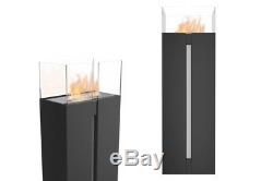 Romeo black TÜV bio ethanol fireplace freestand 113cm + welcome pack SALE