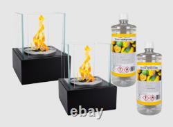 SET 2x SMART Bio Fireplace + 2x LEMONGRASS Biofuel