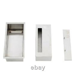 Silver Ethanol Fireplace Bio-Ethanol Wall Mounted/Inset Fireplace with 2 Burner