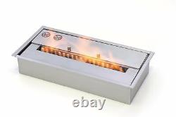 Size Selectable Stainless Steel Combustion Chamber Bioethanol Burner Gel Fireplace Oven Fire Delux