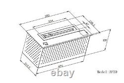 Smart Remote Controlled Bio ethanol Burner Fire Fireplace INSET AF50 Smart Home