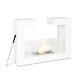 Stones Tete A Tete Floor Bioethanol Fireplace White 78cm See Descriptions