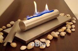 Table Gel and Ethanol Fireplace Stainless Steel Brushed Bio-Ethanol Neu