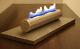 Table Gel And Ethanol Fireplace Stainless Steel Brushed Bio-ethanol New