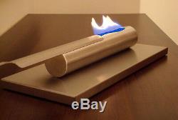 Table Gel and Ethanol Fireplace Stainless Steel Brushed Bio-Ethanol New