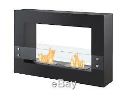Tectum Black Ignis Ventless Freestanding Bio Ethanol Fireplace Eco Friendly