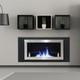Tempered Glass Bio Ethanol Fire Steel Fireplace Wall Mounted/inset Burner Heater