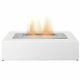 The Curve Freestanding Bio Ethanol Fire In White