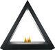 The Geo Bio Ethanol Fireplace Suite In Black, 39 Inch