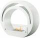 The Globe Modern Bio Ethanol Fireplace Suite Surround In Pure White 39 Inch