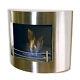 The Naked Flame Ele 01 Ss Brushed Stainless Steel Wall Mounted Bio Ethanol Fire