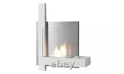 Tomasucci Bioethanol Fireplace MUSA Wall Mounted White 72 x 17 x 65 cm