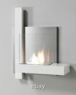 Tomasucci Bioethanol Fireplace MUSA Wall Mounted White 72 x 17 x 65 cm