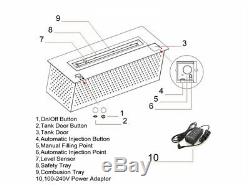 Ventless Automatic Bio ethanol burner INSERT Intelligent fireplace