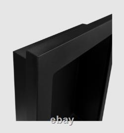 Vertical hanging bio-fireplace, black, structural, matt