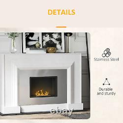 Wall Ethanol Fireplace, Bioethanol Heater Fire with 1.5L Tank, 3 Hours Burning