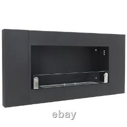 Wall/ Insert Fire Flame Ethanol Stainless Steel Glass Fire Fireplace Decorations