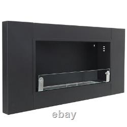 Wall/ Insert Fire Flame Ethanol Stainless Steel Glass Fire Fireplace Decorations