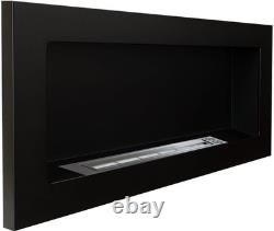 Wall-Mounted Bio Ethanol Fireplace 900x400mm Modern Ventless Alcohol Heater