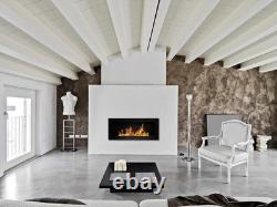 Wall-Mounted Bio Ethanol Fireplace 900x400mm Modern Ventless Alcohol Heater
