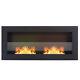 Wall Mounted Bio Ethanol Fireplace Biofire Burner Inset Fire Heater With Glass