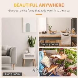 Wall Mounted Bio Ethanol Fireplace Heater Fire 1.2L Tank 3 Hours Burning FOXDEN