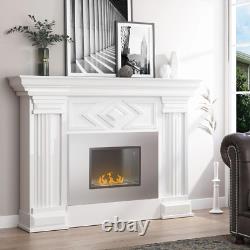 Wall Mounted Ethanol Fireplace Bioethanol Heater Fire 1.2L Tank 3 Hours Burning