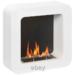 Wall Mounted Ethanol Fireplace, Bioethanol Heater Stove Fire with 1L Tank