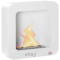 Wall Mounted Ethanol Fireplace, Bioethanol Heater Stove Fire with 1L Tank, 2.5 H