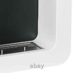 Wall Mounted Ethanol Fireplace, Bioethanol Heater Stove Fire with 1L Tank, 2.5 H