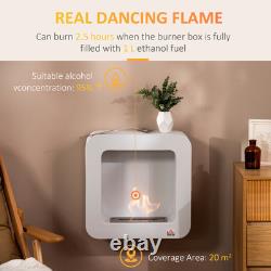 Wall Mounted Ethanol Fireplace Heater Stove Fire & 1L Tank 2.5 Hour Burning Time