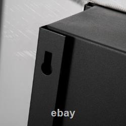 Wall Mounted Ethanol Fireplace Stainless Steel 1.5L Tank 3h Burning Time Silver