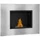 Wall Mounted Ethanol Fireplace, Stainless Steel Bioethanol Heater Stove Fire