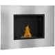 Wall Mounted Ethanol Fireplace, Stainless Steel Bioethanol Heater Stove Fire Wit
