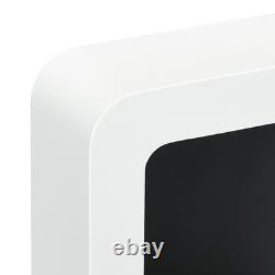 Wall Mounted Fireplace Heater Bioethanol Clean Burn Flame Modern Design White