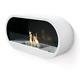 Wall Mounted Fireplace Luxury Room Heat Real Flame Bio Ethanol Fire Fuel Stones