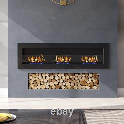 Wall-Mounted Indoor Fireplace Ethanol Biofire Bio Fire Place Burner Living Room