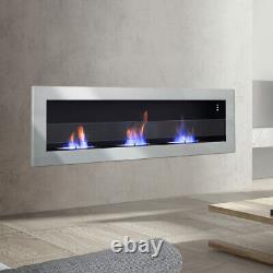 Wall Mounted/Inset Bio Ethanol Fireplace with 3 Burner Profrssional Biofire Fire