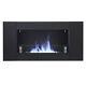Wall Mounted/recessed Bio Ethanol Fireplace 110x54cm Eco Fire Burner With Glass