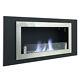 Wall Mounted/recessed Bio Ethanol Fireplace Bio Fire Heater Burner With Glass